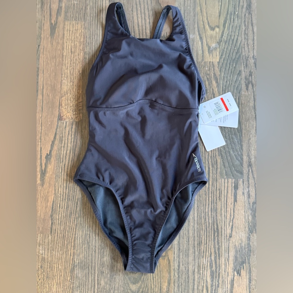 Speedo Black Women's One Piece Swimsuit - TALL